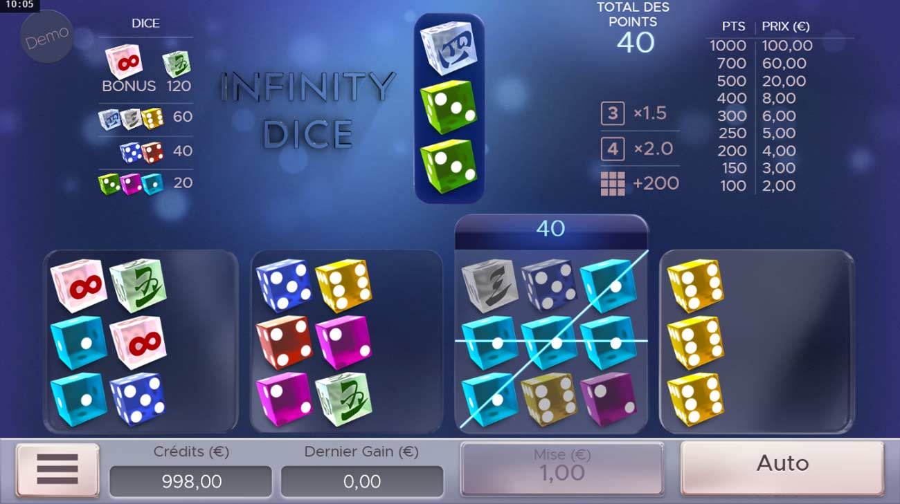 Dice game : Infinity Dice